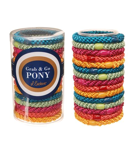 L. Erickson Grab & Go Pony Tube - Pool Party