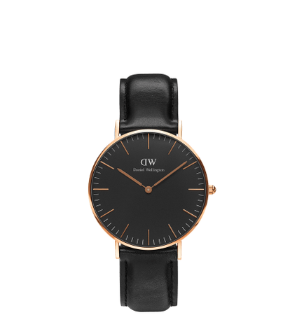 DANIEL WELLINGTON CLASSIC BLACK SHEFFIELD GOLD 36MM