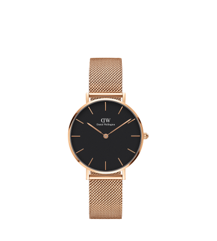 DANIEL WELLINGTON CLASSIC BLACK MELROSE GOLD 32MM