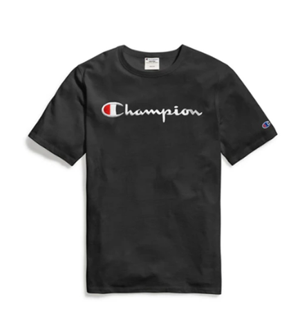 Champion Life Men Script Logo Tee Black